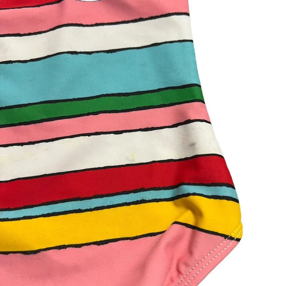 Hanna Andersson Sz 90 (3) Colorful Striped Swim Bathing Suit